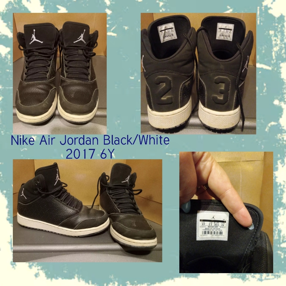 Nike Air Jordan Black/White 2017 6Y